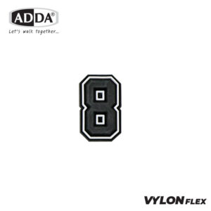 ADDA ตัวติดรองเท้า ตัวเลข 1-9  รุ่น JB001-9 (สีดำ)