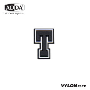 ADDA ตัวติดรองเท้า ตัวอักษรภาษาอังกฤษ A-Z รุ่น JB00AW2-JB00ZW2 (สีดำ)