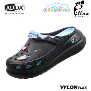 ADDA Pillow Foam รองเท้าแตะ รองเท้าลำลองหัวโต สำหรับผู้หญิง  ลาย Cinnamoroll ลิขสิทธิ์แท้ รุ่น 5PF01-W7  (ไซส์ 4 -7)