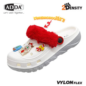 ADDA 2density รองเท้าแตะ รองเท้าลำลอง สำหรับผู้หญิง แบบสวมหัวโต Christmas รุ่น 5TD24WH (ไซส์ 4-7)