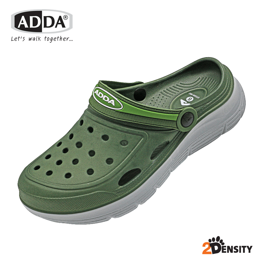 ADDA 2density รองเท้าแตะ รองเท้าลำลอง สำหรับผู้ชาย แบบสวมหัวโต รุ่น 5TD88M2 (ไซส์ 7-11)