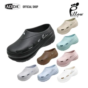 ADDA Pillow Foam รองเท้าแตะ รองเท้าลำลองหัวโต หุ้มส้น สำหรับผู้หญิง รุ่น 5PF04W1  (ไซส์ 4-6)