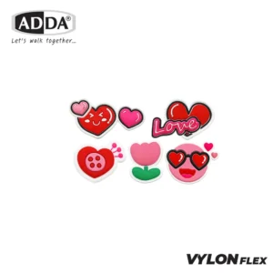 ADDA ตัวติดรองเท้า Valentine's SET 5 PCS  รุ่น JB012W1