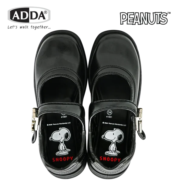 ADDA รองเท้านักเรียน เด็กผู้หญิง ลาย Snoopy ลิขสิทธิ์แท้จาก Peanuts รุ่น 41S01W1 (ไซส์ 34 - 43)