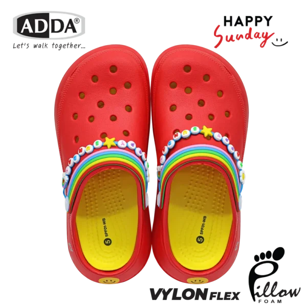 ADDA x HAPPY SUNDAY ลิขสิทธิ์แท้ Pillow Foam รองเท้าแตะ รองเท้าลำลอง แบบสวม สำหรับผู้หญิง รุ่น 5PF01WB (ไซส์ 4-7)