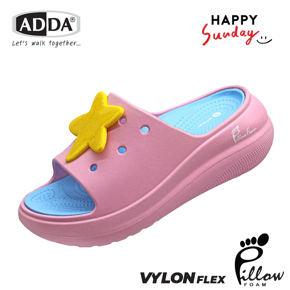 ADDA x HAPPY SUNDAY ลิขสิทธิ์แท้ Pillow Form รองเท้าแตะ รองเท้าลำลอง แบบสวม สำหรับผู้หญิง รุ่น 5PF08W3 (ไซส์ 4-7) - Image 4
