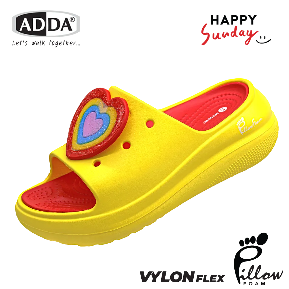 ADDA x HAPPY SUNDAY ลิขสิทธิ์แท้ Pillow Form รองเท้าแตะ รองเท้าลำลอง แบบสวม สำหรับผู้หญิง รุ่น 5PF08W3 (ไซส์ 4-7) - Image 5