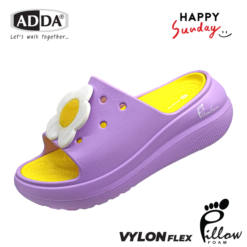 ADDA x HAPPY SUNDAY ลิขสิทธิ์แท้ Pillow Form รองเท้าแตะ รองเท้าลำลอง แบบสวม สำหรับผู้หญิง รุ่น 5PF08W3 (ไซส์ 4-7) - Image 6
