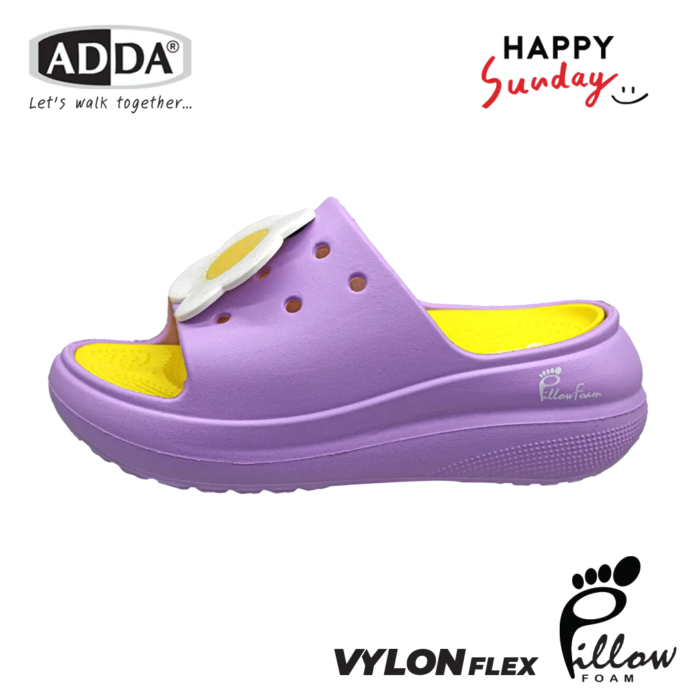 ADDA x HAPPY SUNDAY ลิขสิทธิ์แท้ Pillow Form รองเท้าแตะ รองเท้าลำลอง แบบสวม สำหรับผู้หญิง รุ่น 5PF08W3 (ไซส์ 4-7) - Image 8