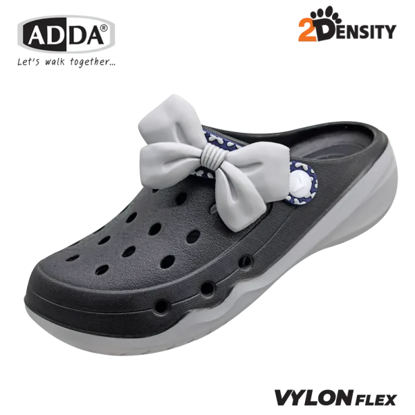 ADDA 2density รองเท้าแตะ รองเท้าลำลอง สำหรับผู้หญิง แบบสวมหัวโต Candy Bow รุ่น 5TD82W2 (ไซส์ 4-6)