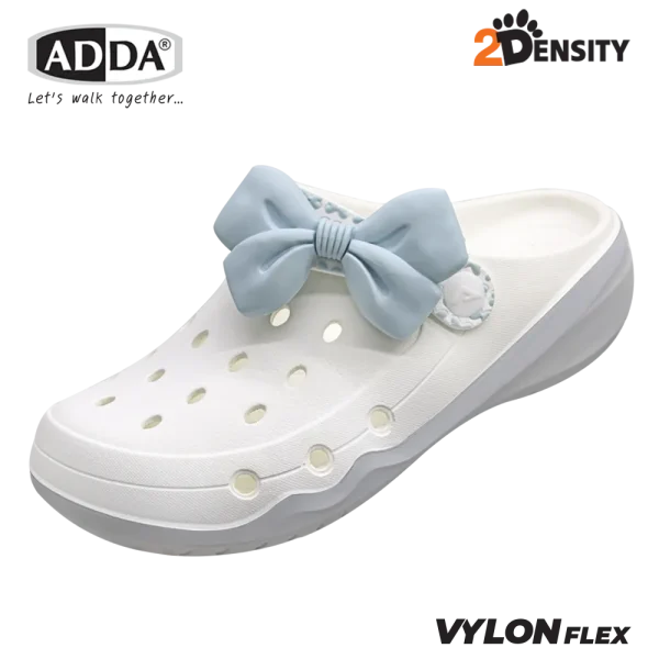 ADDA 2density รองเท้าแตะ รองเท้าลำลอง สำหรับผู้หญิง แบบสวมหัวโต Candy Bow รุ่น 5TD82W2 (ไซส์ 4-6)