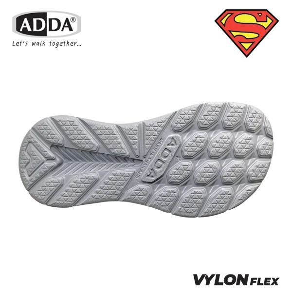 ADDA 2density รองเท้าแตะ รองเท้าลำลอง สำหรับเด็ก แบบสวมหัวโต Superman รุ่น 5TD88BB (ไซส์ 11-13,1-3)