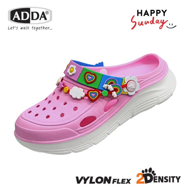 ADDA x HAPPY SUNDAY ลิขสิทธิ์แท้ 2density รองเท้าแตะ รองเท้าลำลอง แบบสวม สำหรับผู้หญิง รุ่น 5TD88WG (ไซส์ 4-7)