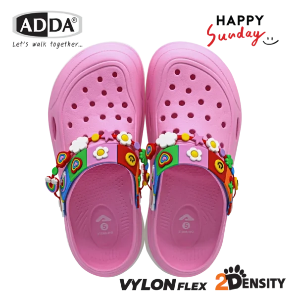 ADDA x HAPPY SUNDAY ลิขสิทธิ์แท้ 2density รองเท้าแตะ รองเท้าลำลอง แบบสวม สำหรับผู้หญิง รุ่น 5TD88WG (ไซส์ 4-7)