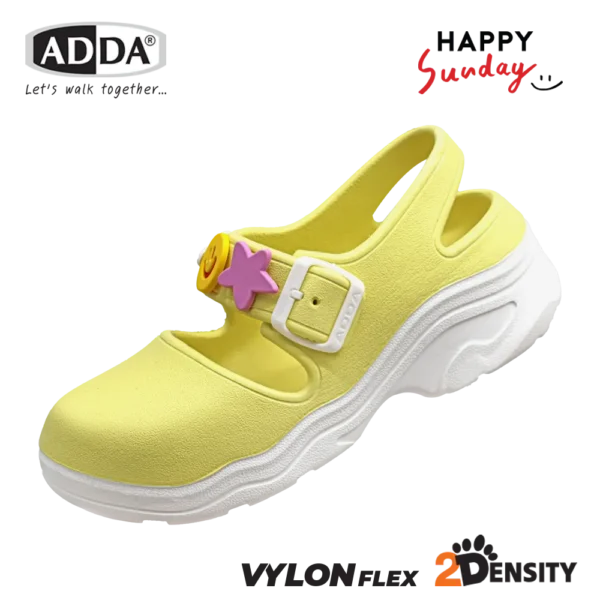 ADDA x HAPPY SUNDAY ลิขสิทธิ์แท้ 2density รองเท้าแตะ รองเท้าลำลอง แบบสวม สำหรับผู้หญิง รุ่น 5TD97W4 (ไซส์ 4-7)