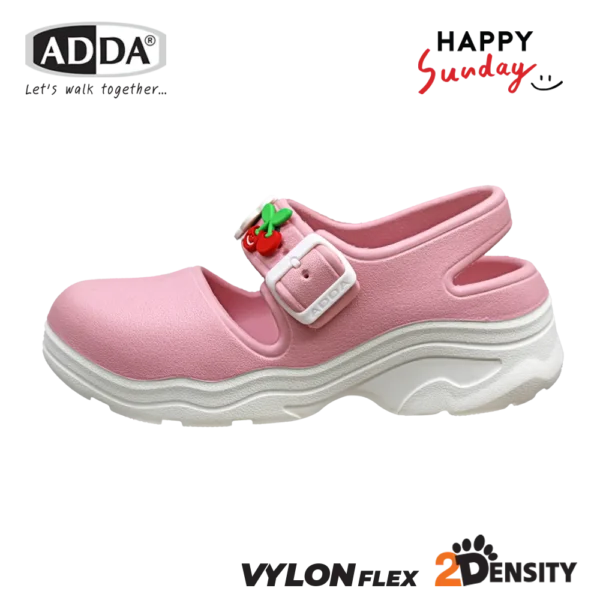 ADDA x HAPPY SUNDAY ลิขสิทธิ์แท้ 2density รองเท้าแตะ รองเท้าลำลอง แบบสวม สำหรับผู้หญิง รุ่น 5TD97W4 (ไซส์ 4-7)