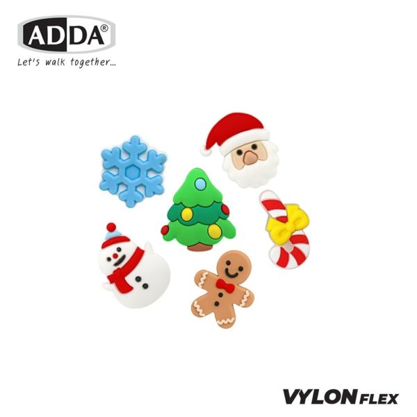 ADDA ตัวติดรองเท้า Christmas SET 6 PCS รุ่น JB009W1