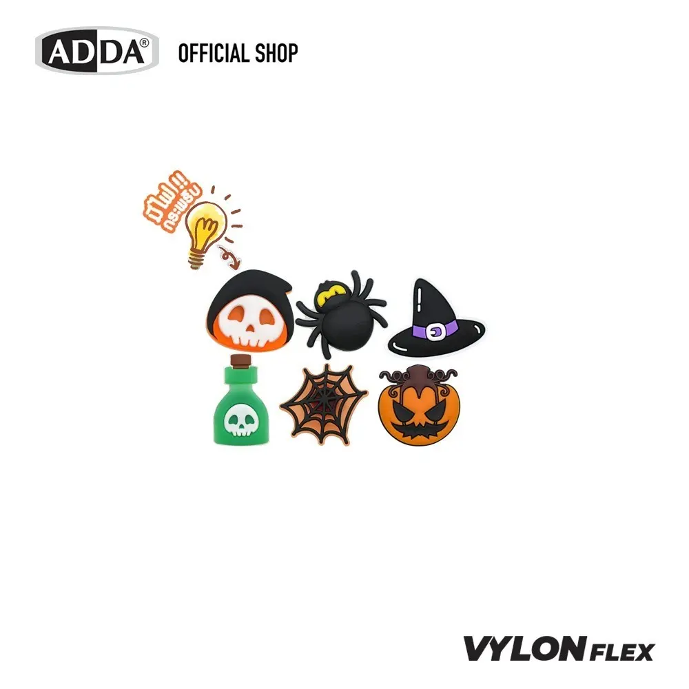 ADDA ตัวติดรองเท้า Halloween SET 6 PCS รุ่น CM010W1