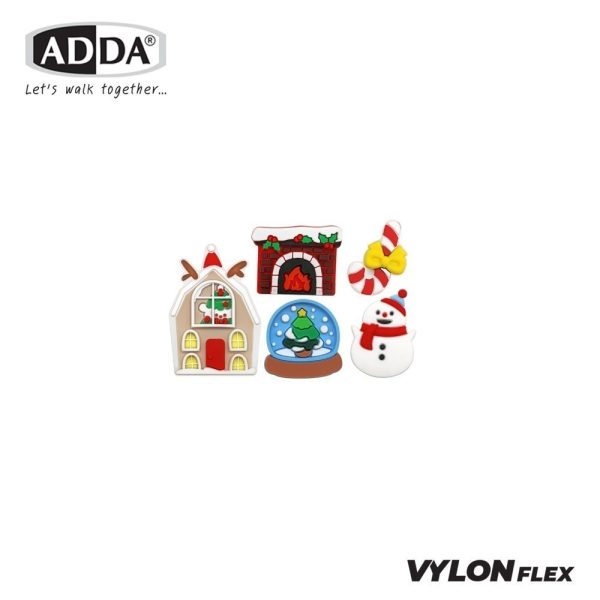 ADDA ตัวติดรองเท้า Christmas SET 5 PCS รุ่น JB016W1