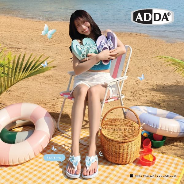 ADDA รองเท้าแตะ รองเท้าลำลอง แบบหนีบ สำหรับผู้หญิง รุ่น 31J7FW1 (ไซส์ 4-7)