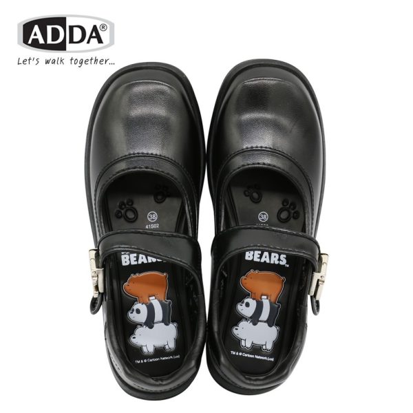 ADDA รองเท้านักเรียน เด็กผู้หญิงลาย We Bare Bears ลิขสิทธิ์แท้ รุ่น 41S02W1 (ไซส์ 34-43)