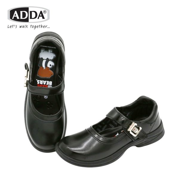 ADDA รองเท้านักเรียน เด็กผู้หญิงลาย We Bare Bears ลิขสิทธิ์แท้ รุ่น 41S02W1 (ไซส์ 34-43)