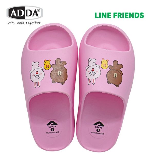 ADDA รองเท้าแตะ รองเท้าลำลอง แบบสวม Line Friends รุ่น 58V05W1 (ไซส์ 4-7)