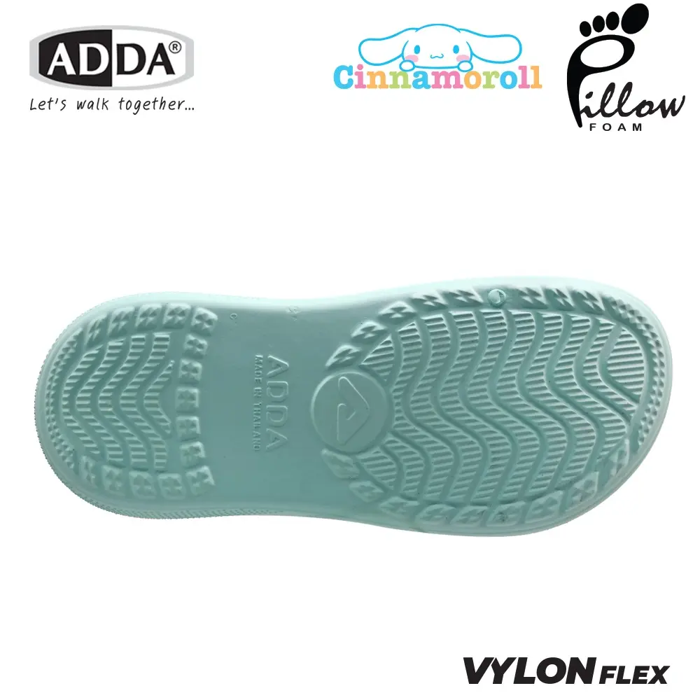 ADDA Pillow Foam รองเท้าแตะ รองเท้าลำลองหัวโต สำหรับผู้หญิง ลาย Cinnamoroll ลิขสิทธิ์แท้ รุ่น 5PF01-W7 (ไซส์ 4 -7) - Image 6