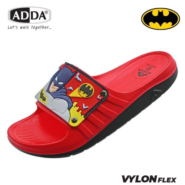 ADDA 2density รองเท้าแตะลำลองแบบสวม ลาย Batman สำหรับเด็ก รุ่น 5TD22BD (ไซส์ 11-13,1-3)