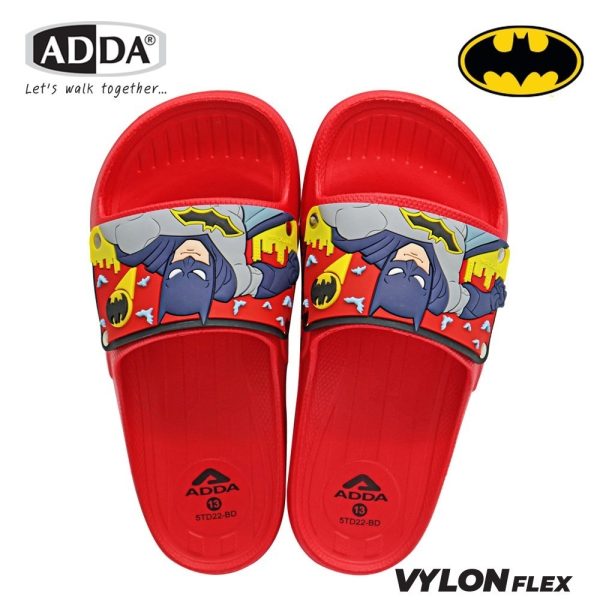 ADDA 2density รองเท้าแตะลำลองแบบสวม ลาย Batman สำหรับเด็ก รุ่น 5TD22BD (ไซส์ 11-13,1-3)