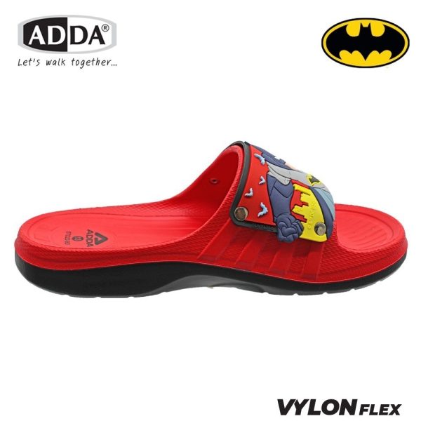 ADDA 2density รองเท้าแตะลำลองแบบสวม ลาย Batman สำหรับเด็ก รุ่น 5TD22BD (ไซส์ 11-13,1-3)