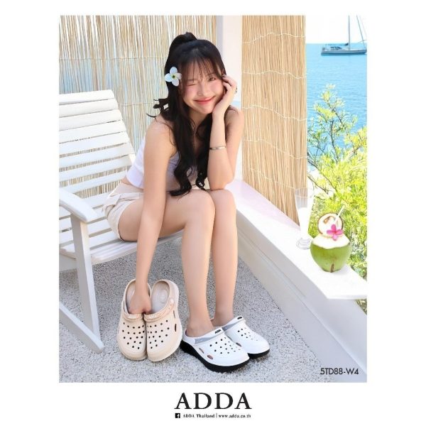 ADDA 2density รองเท้าแตะ รองเท้าลำลอง สำหรับผู้หญิง แบบสวมหัวโต รุ่น 5TD88W4 (ไซส์ 4-6)