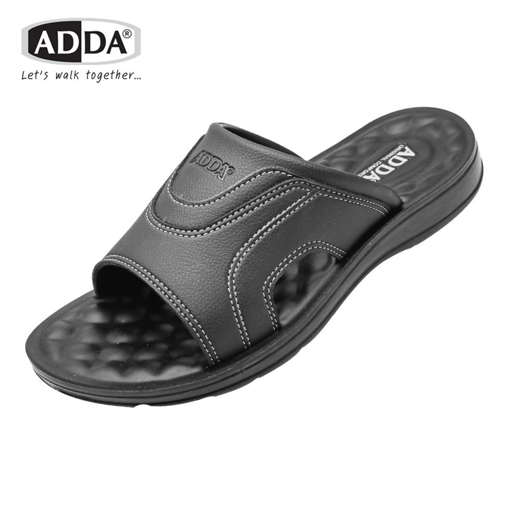 ADDA PU รองเท้าแตะ สำหรับผู้ชาย แบบสวม รุ่น 73801 (ไซส์ 39-45) - Image 2