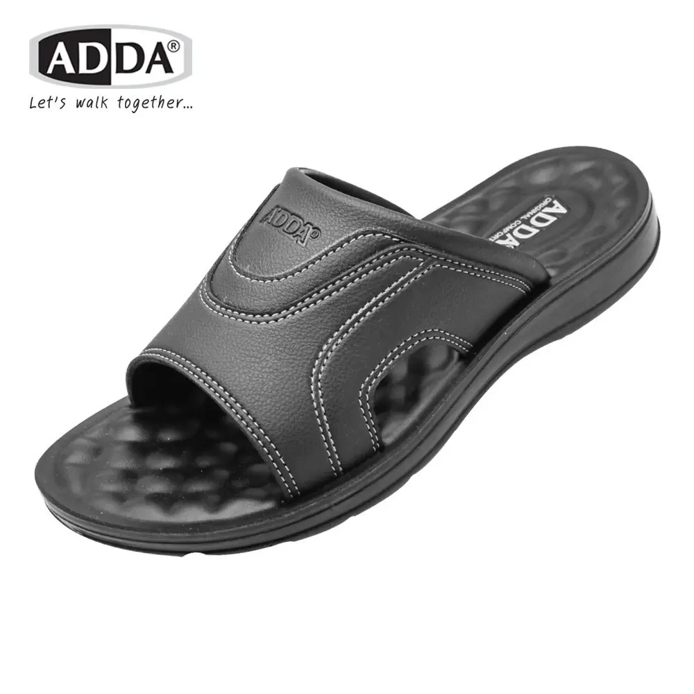 ADDA PU รองเท้าแตะ สำหรับผู้ชาย แบบสวม รุ่น 73801 (ไซส์ 39-45) - Image 2