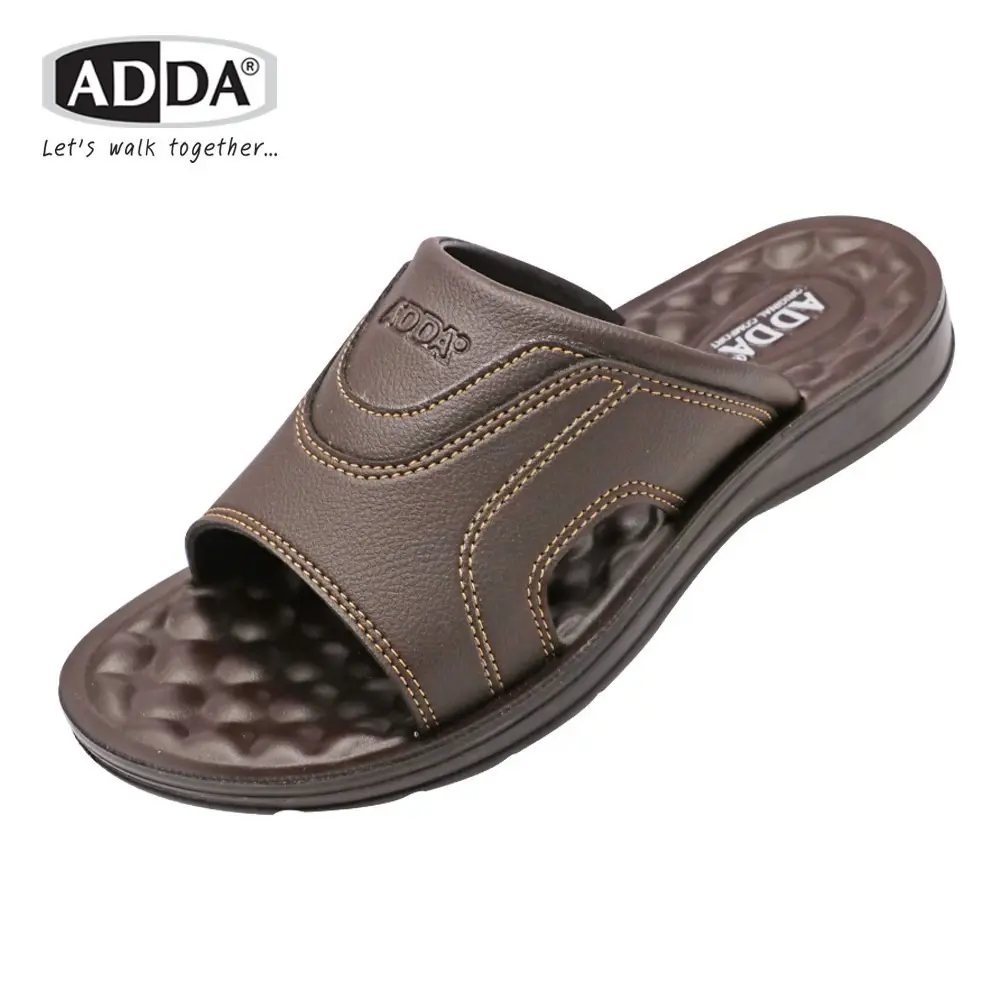 ADDA PU รองเท้าแตะ สำหรับผู้ชาย แบบสวม รุ่น 73801 (ไซส์ 39-45) - Image 3