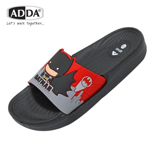 ADDA รองเท้าแตะ รองเท้าลำลอง แบบสวม Batman สำหรับเด็ก รุ่น 82143B1 (ไซส์ 11-3)