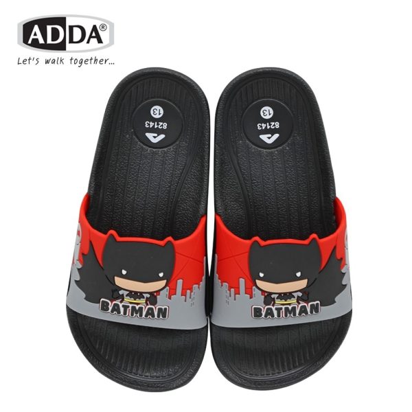 ADDA รองเท้าแตะ รองเท้าลำลอง แบบสวม Batman สำหรับเด็ก รุ่น 82143B1 (ไซส์ 11-3)