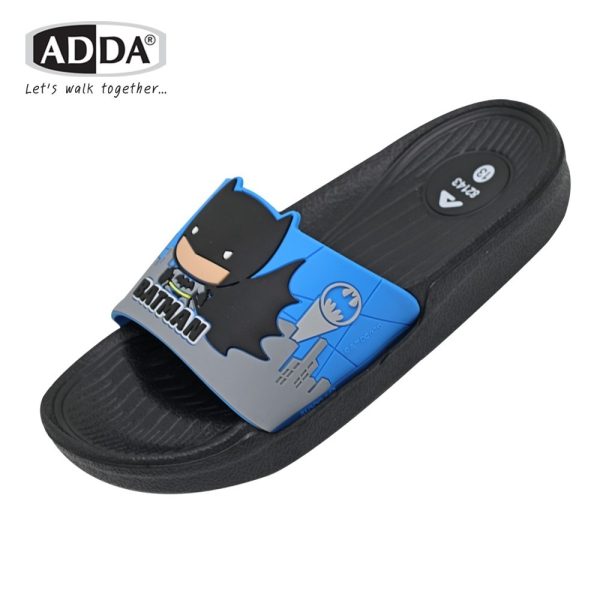 ADDA รองเท้าแตะ รองเท้าลำลอง แบบสวม Batman สำหรับเด็ก รุ่น 82143B1 (ไซส์ 11-3)