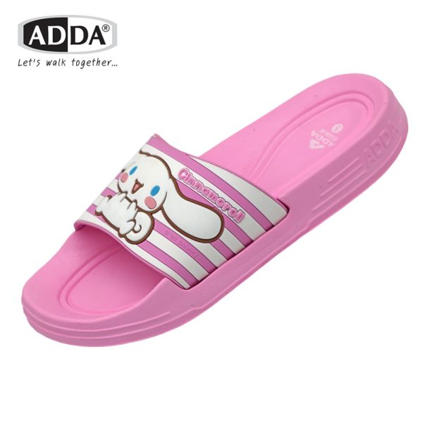 ADDA รองเท้าแตะ สำหรับผู้หญิง แบบสวม ลาย Cinnamoroll รุ่น 83G08W1 (ไซส์ 4-7)