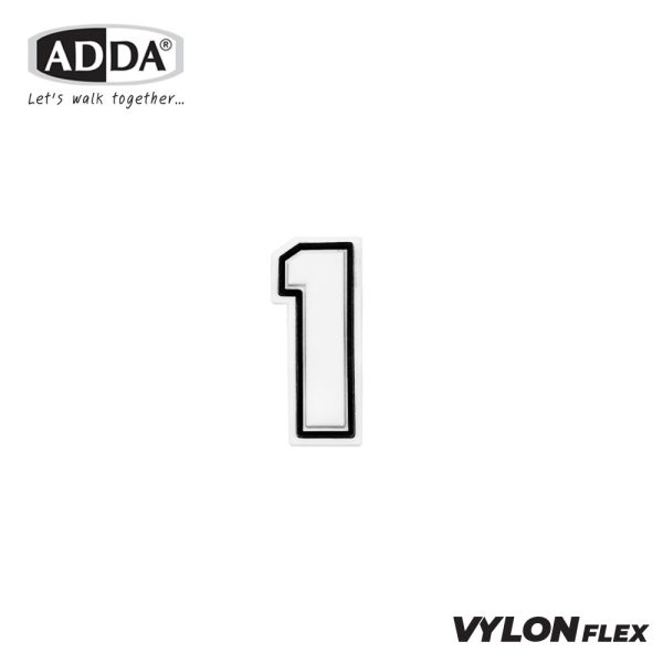 ADDA ตัวติดรองเท้า ตัวเลข 1-9 รุ่น JB001-9 (สีดำ)