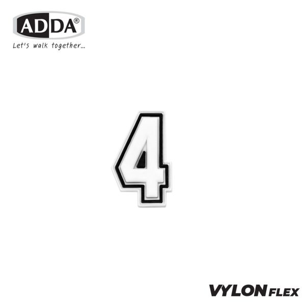ADDA ตัวติดรองเท้า ตัวเลข 1-9 รุ่น JB001-9 (สีดำ)