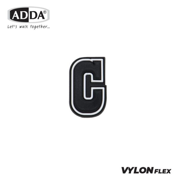 ADDA ตัวติดรองเท้า ตัวอักษรภาษาอังกฤษ A-Z รุ่น JB00AW2-JB00ZW2 (สีดำ)