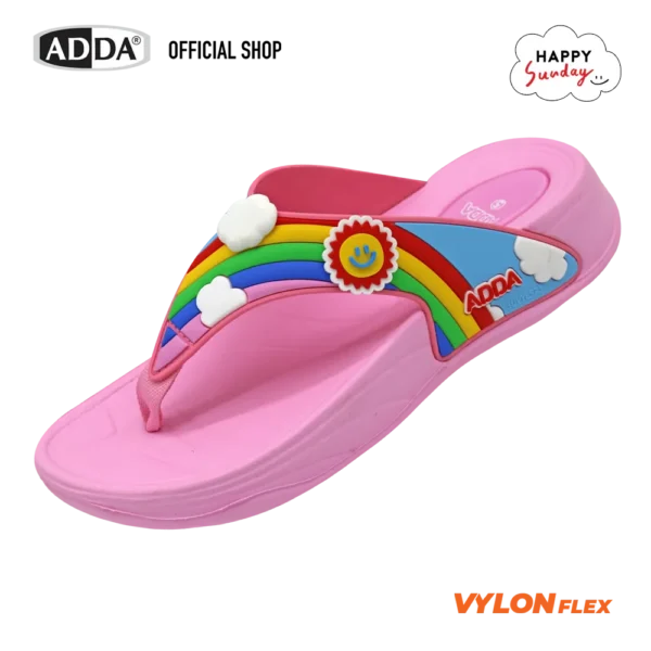 ADDA x HAPPY SUNDAY ลิขสิทธิ์แท้ รองเท้าแตะ รองเท้าลำลอง แบบหนีบ สำหรับผู้หญิง รุ่น 31J5GW1 (ไซส์ 4-7)