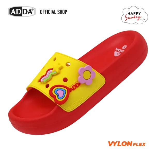 ADDA x HAPPY SUNDAY ลิขสิทธิ์แท้ รองเท้าแตะ รองเท้าลำลอง แบบสวม สำหรับผู้หญิง รุ่น 35E05W1 (ไซส์ 4-7)
