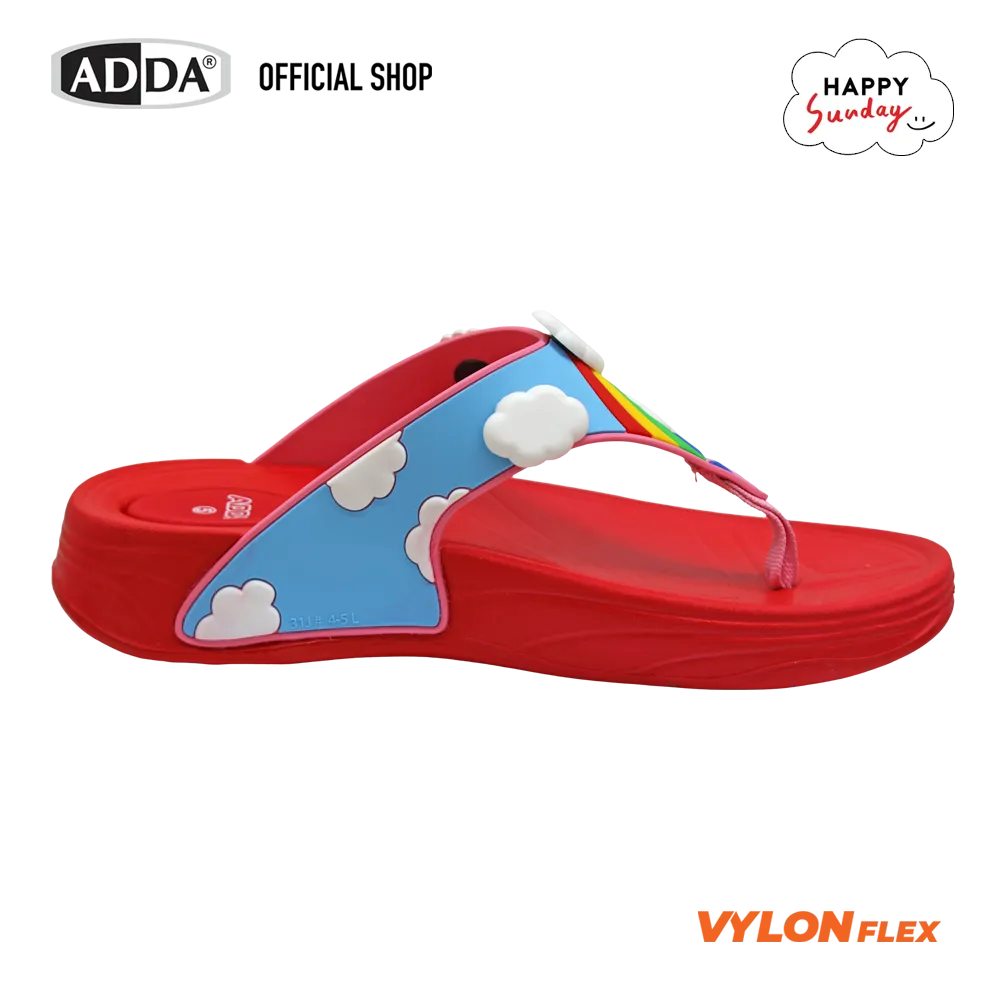 ADDA x HAPPY SUNDAY ลิขสิทธิ์แท้ รองเท้าแตะ รองเท้าลำลอง แบบหนีบ สำหรับผู้หญิง รุ่น 31J5GW1 (ไซส์ 4-7) - Image 6