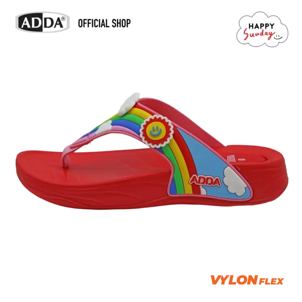 ADDA x HAPPY SUNDAY ลิขสิทธิ์แท้ รองเท้าแตะ รองเท้าลำลอง แบบหนีบ สำหรับผู้หญิง รุ่น 31J5GW1 (ไซส์ 4-7)