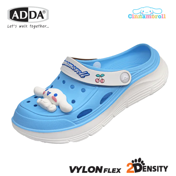 ADDA 2density รองเท้าแตะ รองเท้าลำลอง สำหรับผู้หญิง แบบสวมหัวโต Cinnamoroll รุ่น 5TD88WF (ไซส์ 4-6)