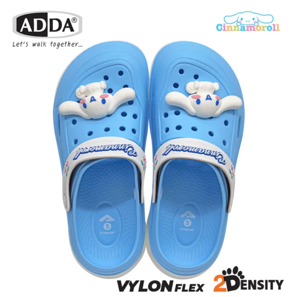 ADDA 2density รองเท้าแตะ รองเท้าลำลอง สำหรับผู้หญิง แบบสวมหัวโต Cinnamoroll รุ่น 5TD88WF (ไซส์ 4-6)
