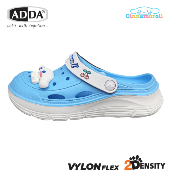 ADDA 2density รองเท้าแตะ รองเท้าลำลอง สำหรับผู้หญิง แบบสวมหัวโต Cinnamoroll รุ่น 5TD88WF (ไซส์ 4-6)