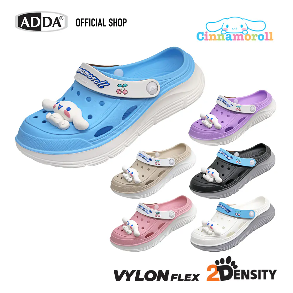 ADDA 2density รองเท้าแตะ รองเท้าลำลอง สำหรับผู้หญิง แบบสวมหัวโต Cinnamoroll รุ่น 5TD88WF (ไซส์ 4-6) - Image 2